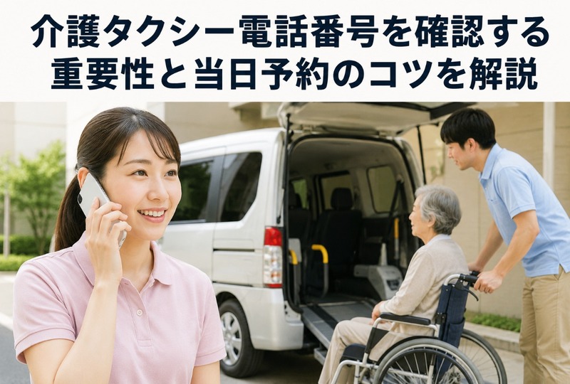 画像360：介護タクシー電話番号を確認する重要性と当日予約のコツを解説